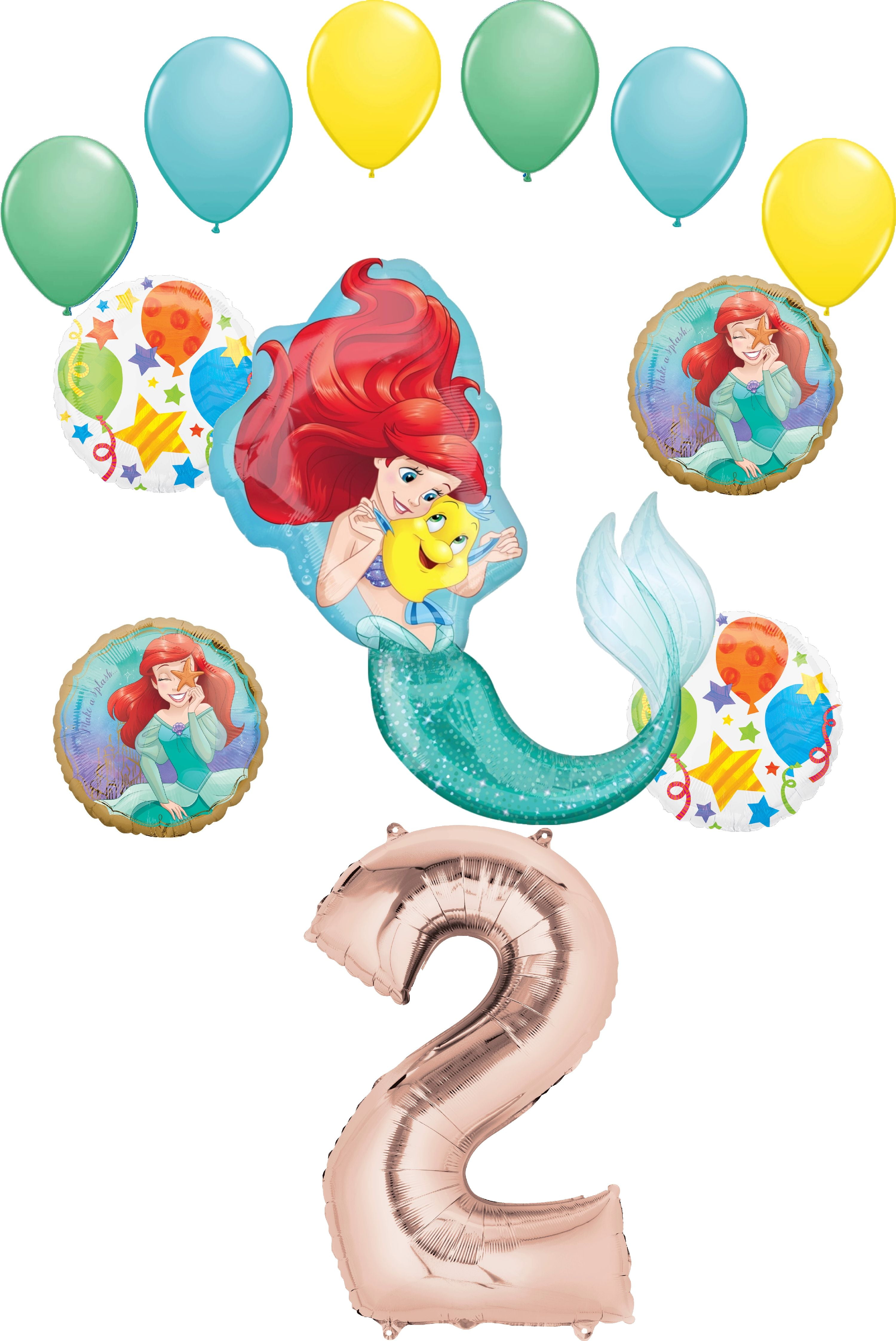 34" Ariel Little Mermaid Flounder Birthday Party SuperShape Mylar Foil Balloon 34" Ariel Little Mermaid Flounder Birthday Party SuperShape Mylar Foil Balloon