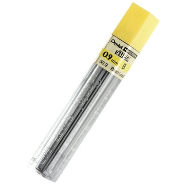 Pentel Super Hi-Polymer Leads, 0.9 mm, B, 15 Per Pack