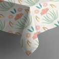 thumbnail image 2 of 52x52 Inch Waterproof Square Tablecloth, Thickened Polyester Table Cover for Dining & Parties, Floral Print, 2 of 6