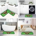 thumbnail image 4 of SKYSONIC Laughing Zombie Monster Kitchen Mats Set of 2 Green Floor Runner Rug Anti Fatigue Non Slip Comfort Mat 19.7x27.6 Inch + 19.7x47.2 Inch for Living Room Laundry Room Hallway, 4 of 7