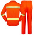 thumbnail image 3 of Dovford Men's Reflective Strips Suit High Visibility Cargo Jacket and Pants Sets 2 Piece Heavy Duty Work Outfits, 3 of 6