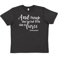 thumbnail image 3 of Inktastic Though She Be but Little She is Fierce Quote Shakespeare Youth T-Shirt, 3 of 5