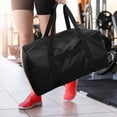 thumbnail image 3 of INFANZIA 24" Sports Duffle Bag - 53L Travel Duffel Tote Bag with Upgrade for Weekender Sports, Gym,, Durable & Water Resistant, Black, 3 of 9