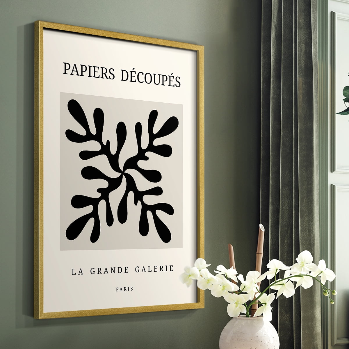Matisse CCCXCVIII in Gold Solid Wood 11 x 14 Framed Print