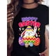 thumbnail image 1 of Happy Easter Bunny With Eggs Graphic Tees Soft Cotton Crew Neck Short Sleeve T-Shirt Funny Novelty Design Shirts Tee For Adult, Men, Women, Teen, Teenager, Adolescent, Youth, 1 of 6