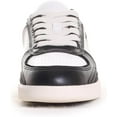 thumbnail image 3 of Tory Burch Women's Black White Leather Clover Court Sneakers Lace Up Shoes, 3 of 3