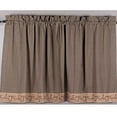 thumbnail image 1 of Berry Vine Gingham Black and Nutmeg 72" x 36" Lined Cotton Curtain Tiers by Primitive Home Decors, 1 of 3