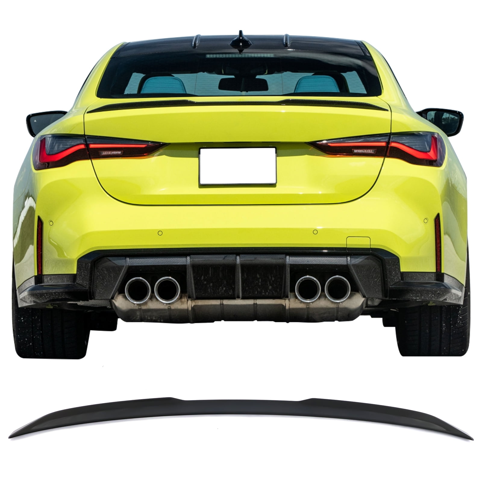 Ikon Motorsports Rear Trunk Spoiler Compatible With 20212022 BMW G22 4