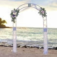 thumbnail image 4 of 2Pcs Flower Swag s Decoration Flower Garland for Wall Lintel Garden white, 4 of 7