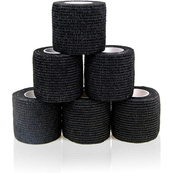 PINHEN Vet Wrap Cohesive Bandages Bulk Self Adhesive Bandage Wrap Self Adherent Wrap Non-Woven for Dogs Pet Animals & Ankle Sprains & Swelling 2 Inch x 5 Yards