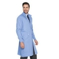 thumbnail image 5 of Landau Unisex Essential Lab Coats Classic Relaxed Fit Breathable Fade Resistant 2 Pockets Snap Full-Length Lab Coat Scrub, Style 3176, 5 of 6