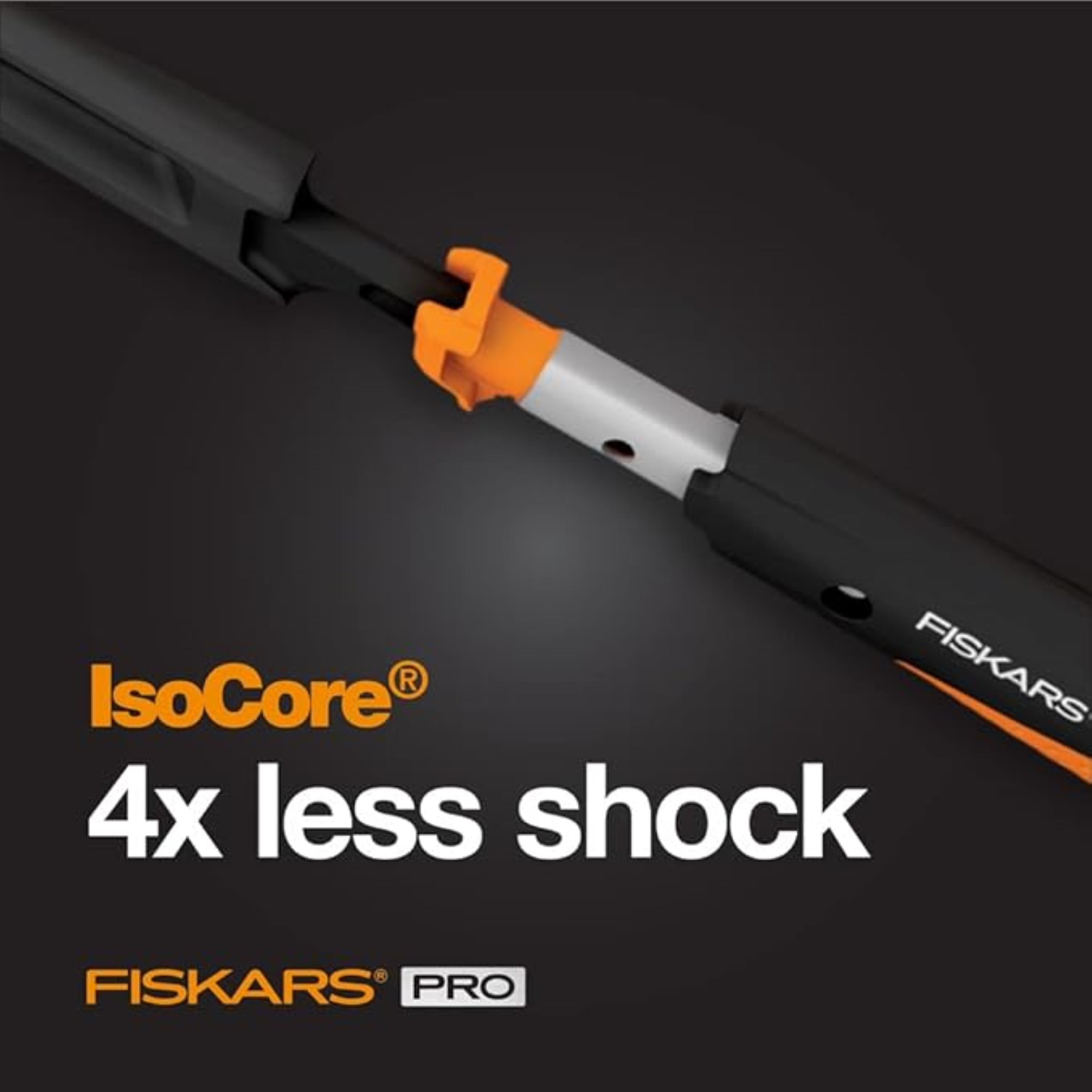Fiskars 20 oz IsoCore Claw Hammer, 15.5 in., Black/Orange