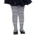 thumbnail image 4 of Striped Tights Costume Accessory for Children, Black and White, S (6/6X), Halloween by Way To Celebrate, 4 of 8