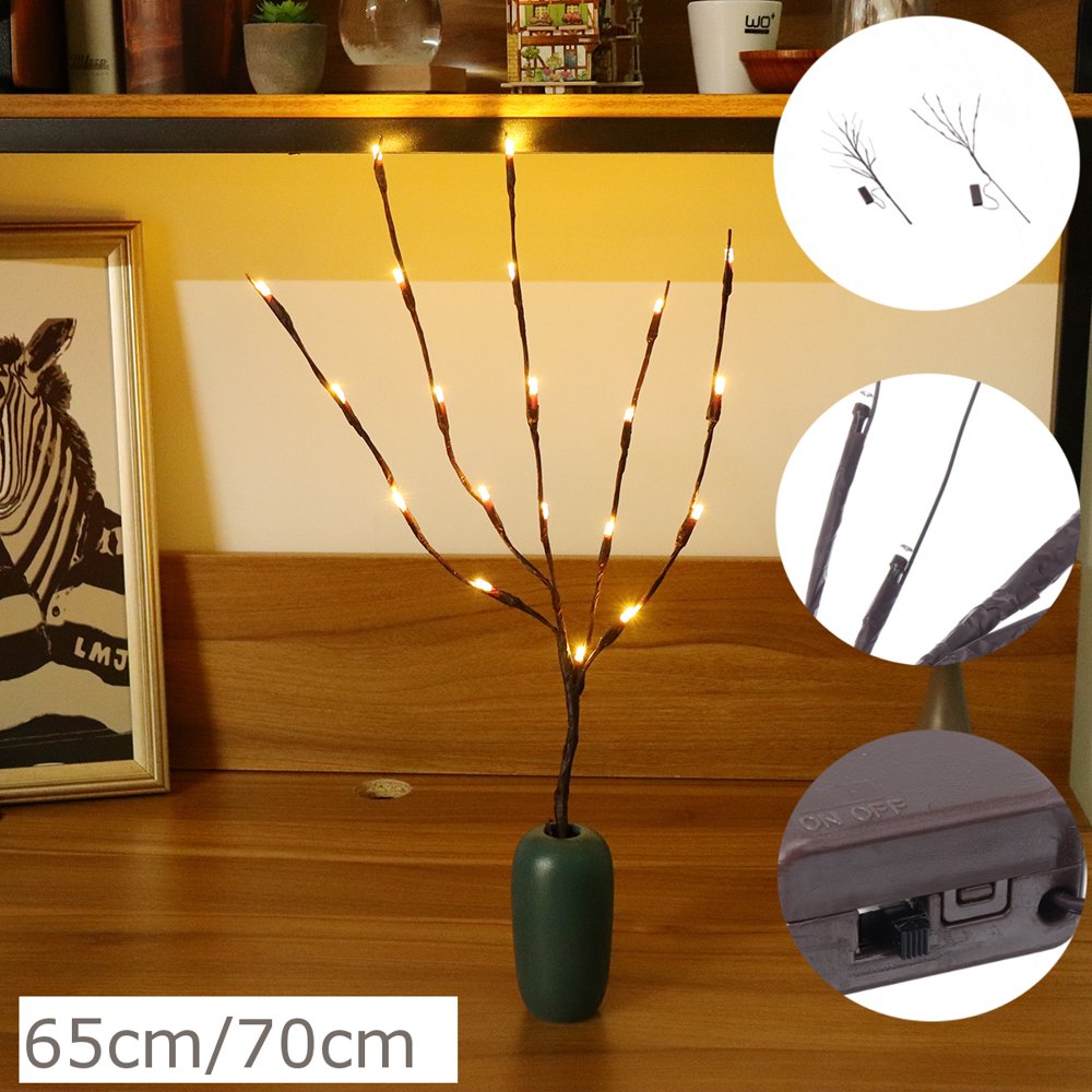 LED Artificial Twig Branch Lights Fairy Lights for Indoor Outdoor Use