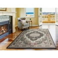 thumbnail image 5 of MDA Rugs Imports Vaso Collection Traditional Polypropylene Area Rug Black 5'2'' X 7'5'' 5' x 8' Cream, 5 of 5