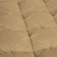 thumbnail image 3 of D.N.G. BEDDINGS Luxurious 3 Piece Pom Pom Half Pinch Pleated Comforter Set, 800 Thread Count, 100% Egyptian Cotton, White Vintage Pom-Pom Fringe Super Soft (Twin/Twin XL Size Solid Taupe Color), 3 of 4