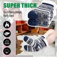 thumbnail image 5 of Mens Slipper Socks, PUTUO Non Slip Fuzzy Socks, Cozy Warm Slipper Socks for men, Fluffy Winter Christmas Socks Mens Christmas Gifts, Size 9-12,1 Pair, 5 of 6