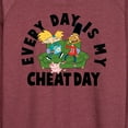 thumbnail image 3 of Hey Arnold! - Cheat Day - Women's Lightweight French Terry Long Sleeve Shirt, 3 of 5