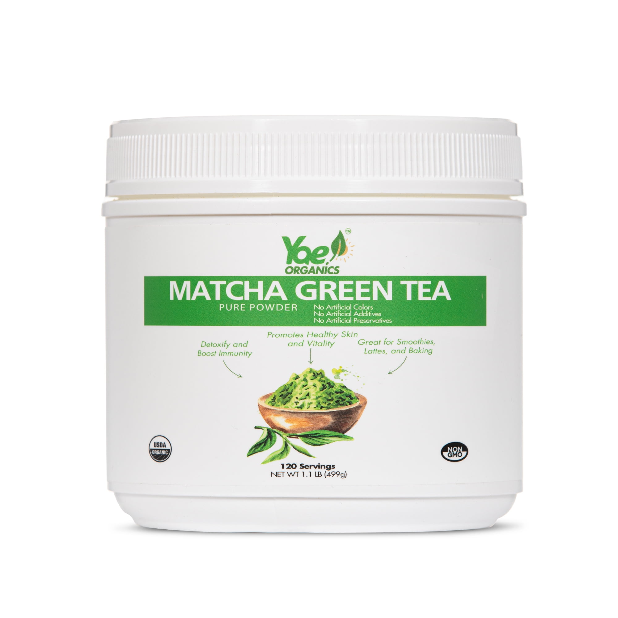 Yae Organics Organic Matcha Green Tea Powder For Heart Health, Brain Power, Detoxification and Immunity Boost, Authentic Japanese Origin Matcha Powder, Keto-Friendly 120 Servings
