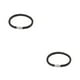 thumbnail image 1 of Brazalete de cuero Sonducket para hombre trenzado 6 hilos Negro 2Conjunto, 1 of 6