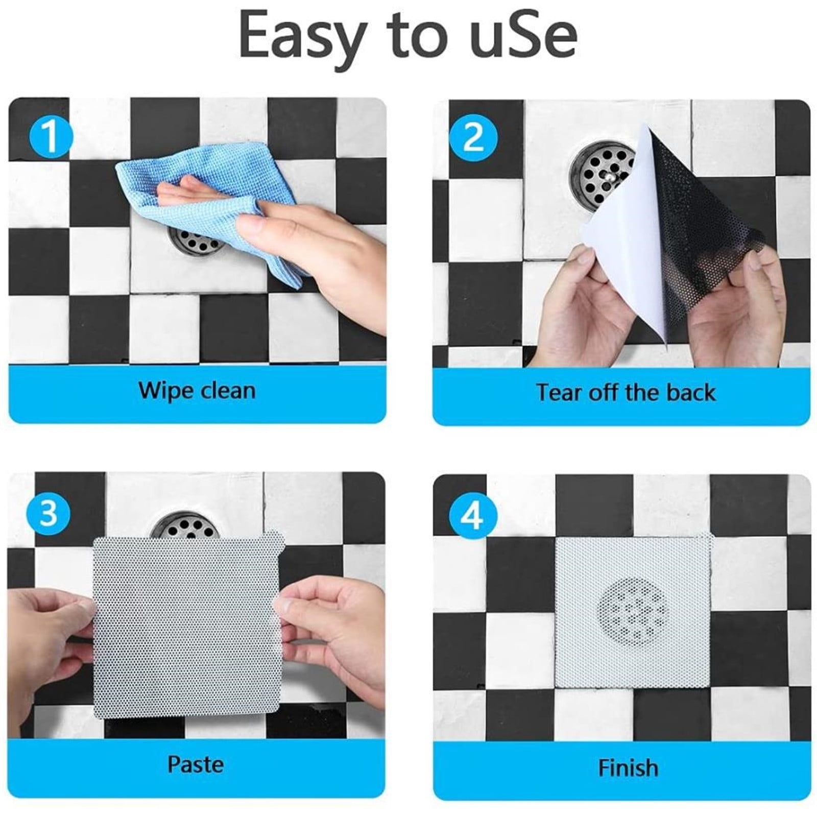 2023 Essentials Disposable Hair Catchers For Shower Disposable Drainer