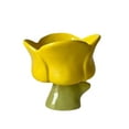 thumbnail image 3 of Vaso para helado, copas para sundae, tazón de cerámica, lindo tazón pequeño para postre, vasos para batidos, frutas, leche, batidos, refrigerios Copa de tulipanes amarillos, 3 of 8