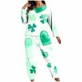thumbnail image 2 of Censtreet Plus Size Women's Pajamas Sets 2 Piece Long Sleeve Pj Sleepwear Soft Comfy Tops and Pants XL-5XL, 2 of 7