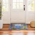 thumbnail image 3 of Yayeee Doormat for Indoor Entrance 32" x 20" Non Slippery Floor Rug, Pink Floral Window, 3 of 8