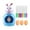 bleu, variante sur NAOJIE Kit de Décoration d'Œufs de Pâques - Comprend des Arts de Décoration d'Œufs de Lapin avec 8 Marqueurs Colorés à Séchage Rapide et 3 Œufs-Or-B
