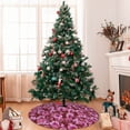 thumbnail image 7 of Lsque Orchids Flowers Print Christmas Tree Skirt, Tree Skirt with Ties or Velcro, Perfect for Holiday Decorations, Halloween, and New Year-30", 7 of 7