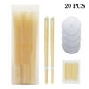 Unisex Ear Wax Removal Tool Set with 5 PCS Ear Candle Pieces & 10 PCS Cotton Swabs