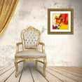 thumbnail image 3 of Magis, Pascal 26x26 Gold Ornate Wood Framed with Double Matting Museum Art Print Titled - Orange, 3 of 4