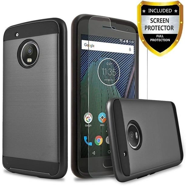 Moto  G6  Case  Circlemalls 2 Piece Style Hybrid Shockproof  