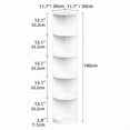 thumbnail image 2 of 71" Tall 5-Tier Corner Shelf Bookcase Bookshelf With 5 Shelves Wooden Open Storage Book Shelves For Dinning Room Living Room, Home Office, White, 2 of 10
