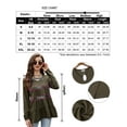 thumbnail image 7 of HA-EMORE Babydoll Tops for Women Solid Color Ruffle Shirts Long Sleeve V Neck Peplum Top Summer Casual T Shirts Swing Tunic Blouse, 7 of 7