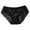 Black, variant on NordicNest Super Stretchy Women Underwear, Hollow Thin Strap Lace Satin Stitching Breathable Comfortable Casual Ladies Panties Briefs M-XL Yellow