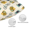 thumbnail image 3 of Kdxio Cotton Pillow Cases 16"x24" Pillowcases,Soft and Breathable Bedroom Pillow Cases-Travel Elements, 3 of 8