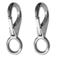 thumbnail image 4 of 2 Piezas de Acero Inoxidable 316 con Resorte de Ojo Fijo para Barco, Gancho de Presión, Accesorios de Aparejo Marino (tamaño 1 #) Macarena Gancho de la manija del barco, 4 of 6