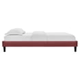 thumbnail image 5 of Modway Reign King Performance Velvet Platform Bed Frame in Dusty Rose, 5 of 5