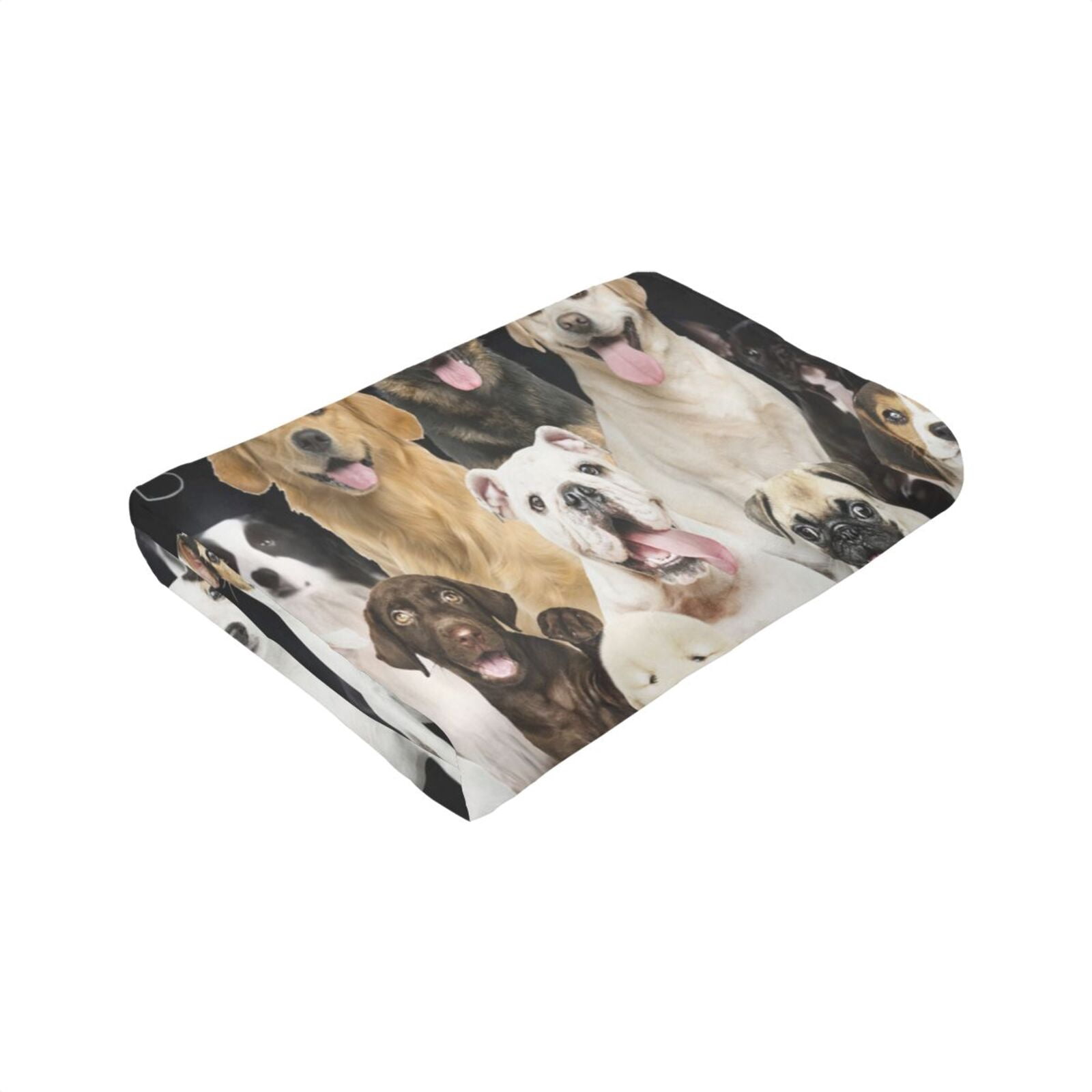 Wijzvio Just A Girl Who Loves Dogs Throw Blanket Soft Fuzzy Fleece Blanket For Couch Bed Living Room Decoration 80"X60"