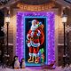 thumbnail image 4 of Cubierta de Puerta Navideña Fluorescente | Decoración Navideña con Estampado de Papá Noel | Pancarta de Poliéster de 90 X 180 Cm | Decoración Navideña con Estampado Brillante para Interiores y Exteri, 4 of 6