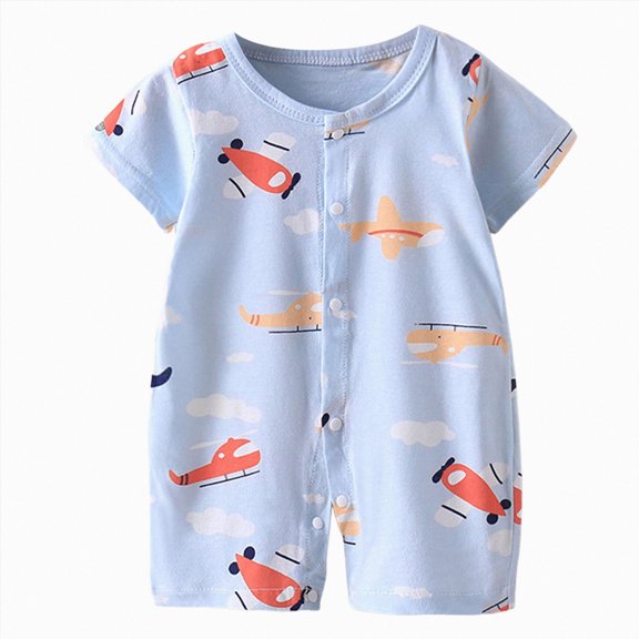 UAYOTSE Baby Boy 3M 6M 12M Romper Short Sleeve Shirt Type One Piece Jumpsuit Wear,Sizes 0-6 Months
