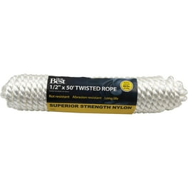 Ace 1/2 in. D X 50 ft. L White Twisted Nylon Rope