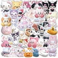 thumbnail image 1 of 110 sheets of 3D kawaii kids stickers,anime stickers for teens vinyl waterproof,stickers for mobile phone,anime sticker pack,gift for cartoon fans., 1 of 4