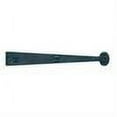 thumbnail image 2 of Acorn RIZBP Flush Dummy Rough Iron Bean Strap Cabinet Hinge - Flat Black, 2 of 2