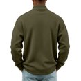 thumbnail image 4 of Men's Casual Corduroy Jacket Lightweight Zip Up Vintage Jacket Collared Bomber Jacket with Kangaroo Pockets, 4 of 6