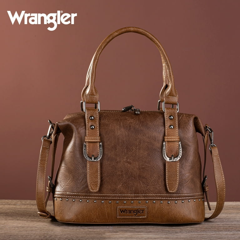 Wrangler Doctor Bag for Women Satchel Handbags Awake Saddle Brown