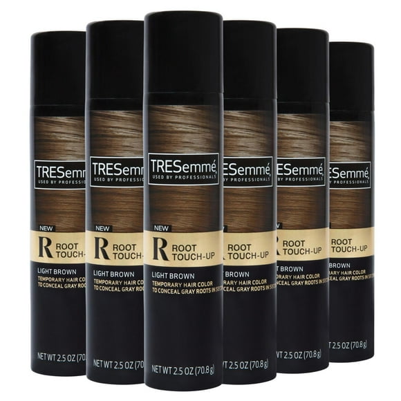 TRESemmÃ© Light Brown Root Touch Up Spray - Temporary Hair Color for Travel, For Women and Men, 2.5 Oz (Pack of 6)