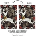 thumbnail image 4 of Evergreen Linen Garden Flag - Woodgrain Reindeer, 4 of 5