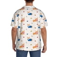 thumbnail image 3 of Logiee Corgi Dog And Heart Print Men's Button Down Shirts Short Sleeve, Summer Beach Shirts,Vacation Wedding Shirts,Men's Casual Button-Down Shirts with Pocket-3X-Large, 3 of 5